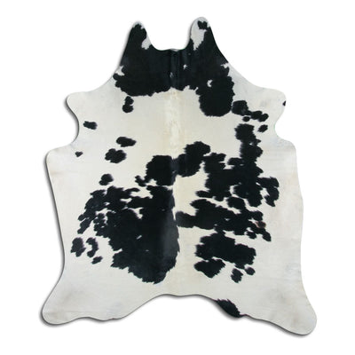 Black and white cowhide L