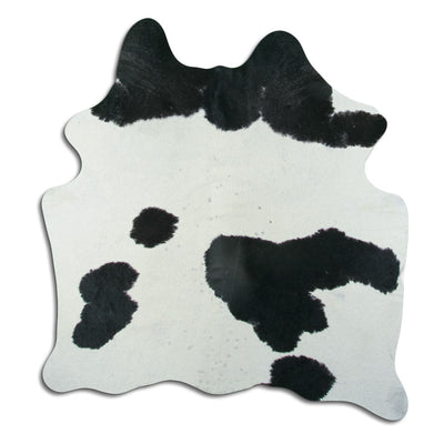 Black and white cowhide L