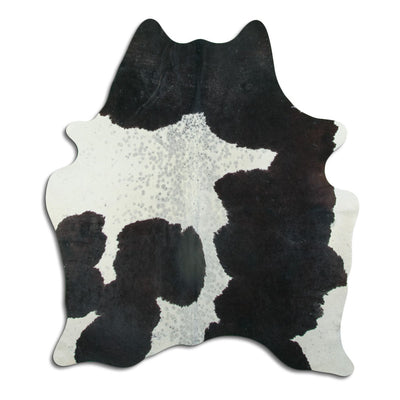 Black and white cowhide M