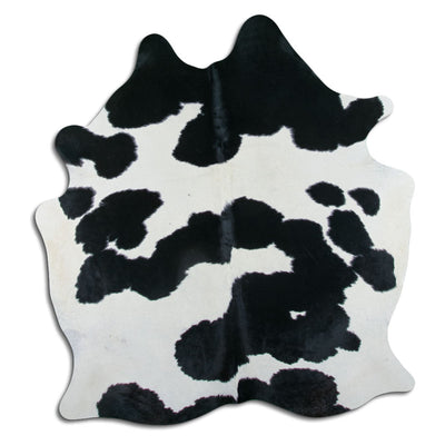 Black and white cowhide L