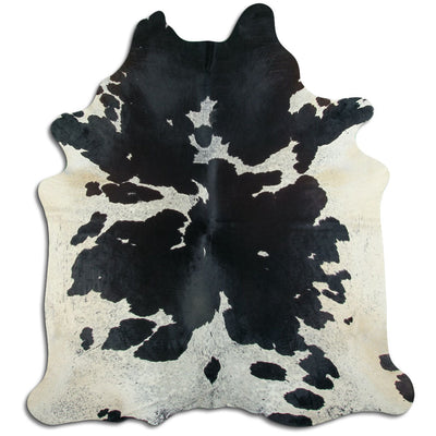 Black and white cowhide rug XXL