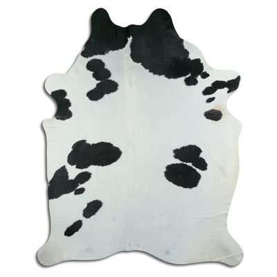 Black and white cowhide rug XXL