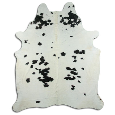Black and white cowhide rug XXL