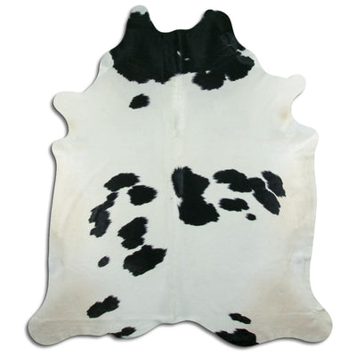 Black and white cowhide rug XXL