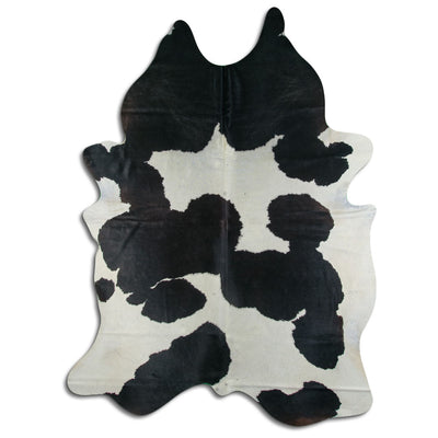 Black and white cowhide rug XXXL