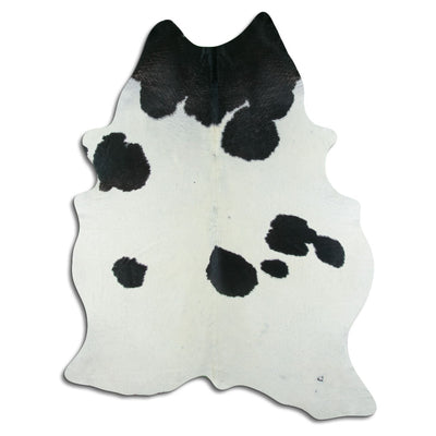 Black and white cowhide rug XXL