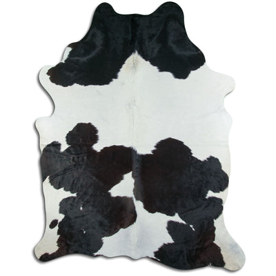 Black and white cowhide rug XXL