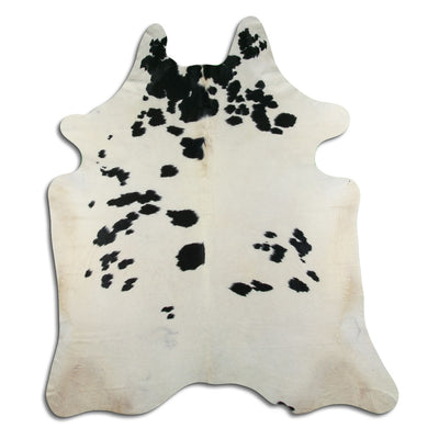 Black and white cowhide rug XXL
