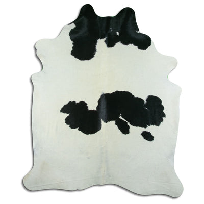 Black and white cowhide rug XXL