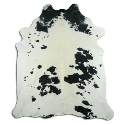 Black and white cowhide rug XXL