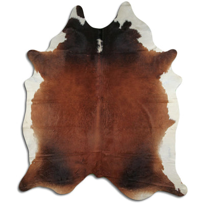 Pelle di mucca marrone e bianca XXXL