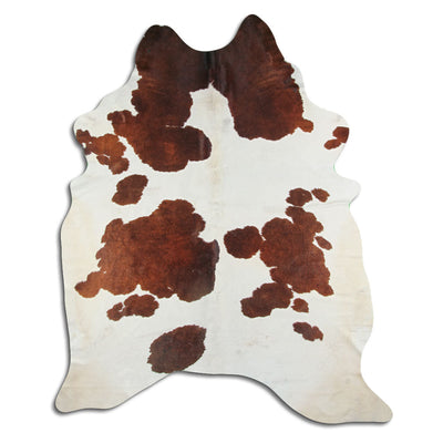 Pelle di mucca marrone e bianca XXXL