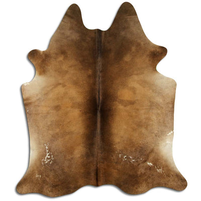 Brown cowhide rug XL