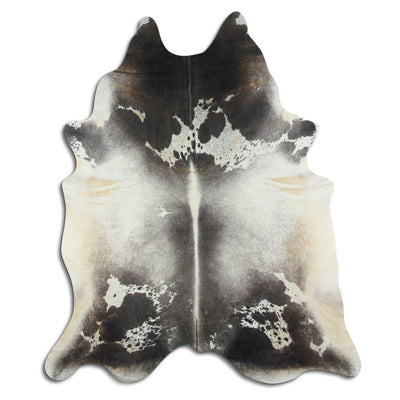Grey cowhide rug XXL