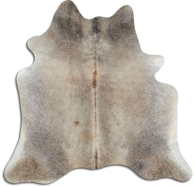 Grey cowhide rug M