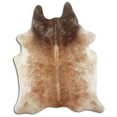 Brown cowhide rug XL