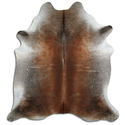 Brown cowhide rug XL