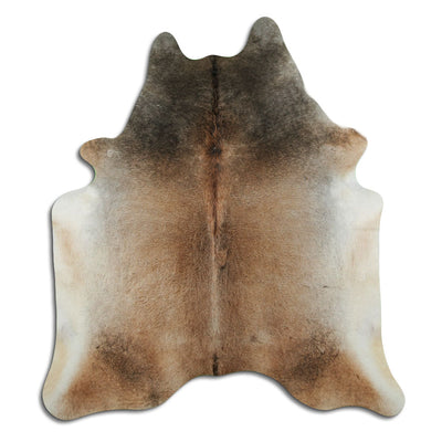Brown cowhide rug XL