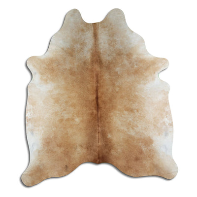 Brown cowhide rug L