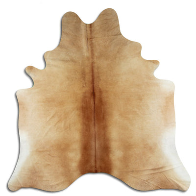 Brown cowhide rug L