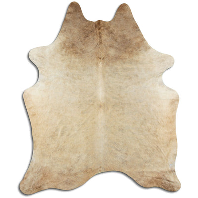 Brown cowhide rug L