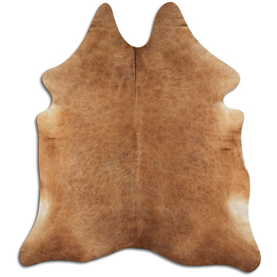 Brown cowhide rug XL