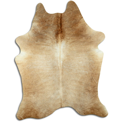 Brown cowhide rug XL