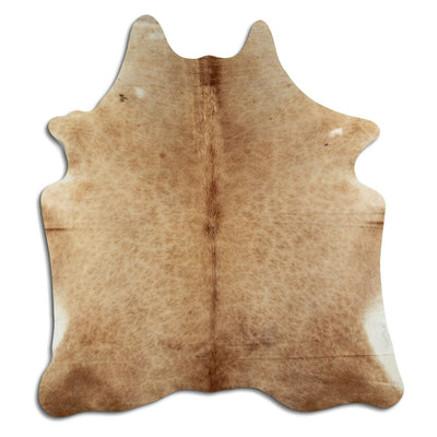 Brown cowhide rug L