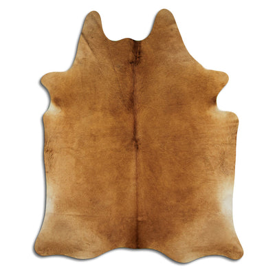 Brown cowhide rug XL