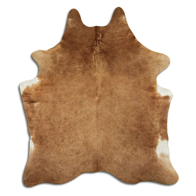 Brown cowhide rug XL
