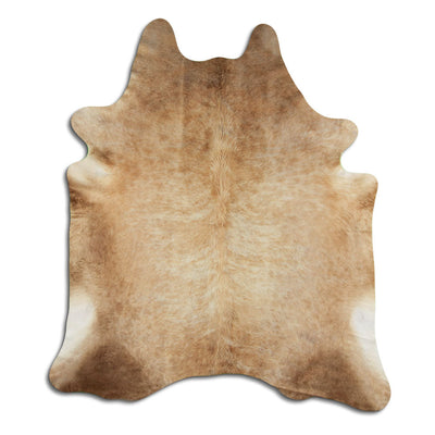 Brown cowhide rug XXL
