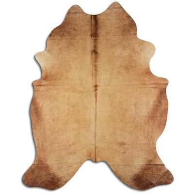 Brown cowhide rug XXXL