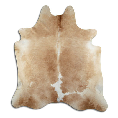 Brown cowhide rug XL