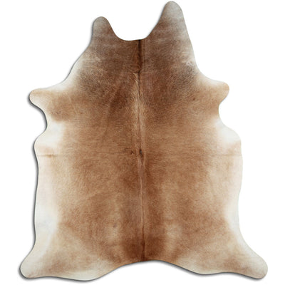 Brown cowhide rug XXL