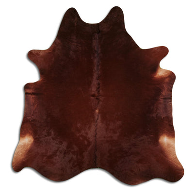 Brown cowhide rug XL