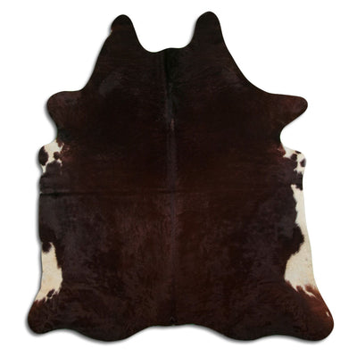 Brown cowhide rug XL