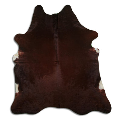 Brown cowhide rug XL