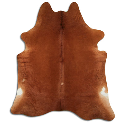 Brown cowhide rug XL