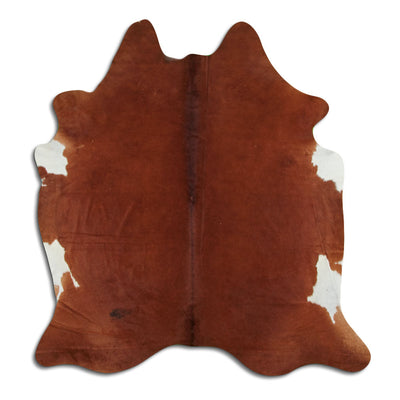 Brown cowhide rug XL