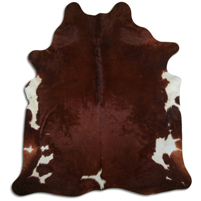 Brown cowhide rug XL