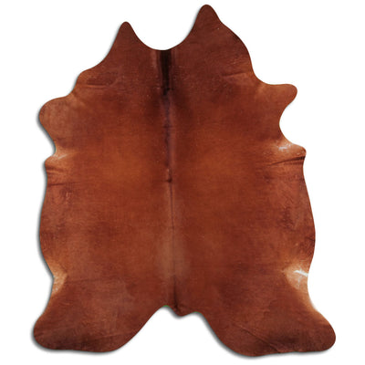 Brown cowhide rug XXL