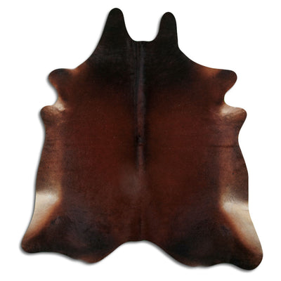 Brown cowhide rug XXL