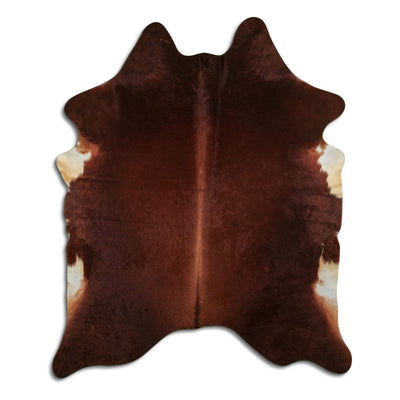 Brown cowhide rug XL