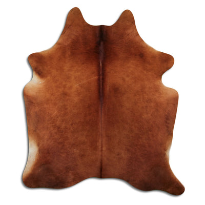 Brown cowhide rug XL