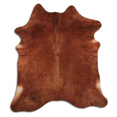 Brown cowhide rug L