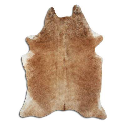 Brown cowhide rug XL