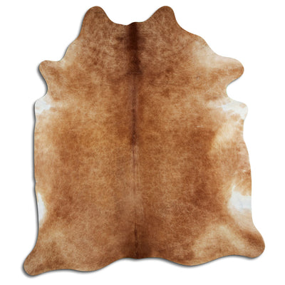 Brown cowhide rug XL