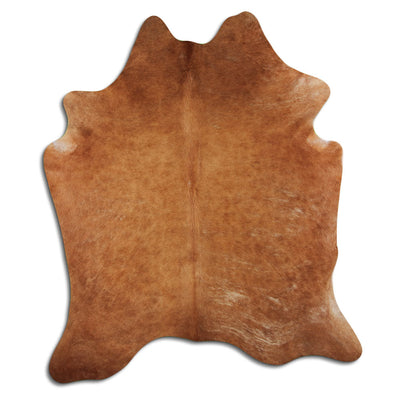 Brown cowhide rug XL