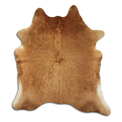 Brown cowhide rug XL