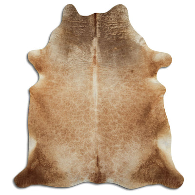 Brown cowhide rug XL